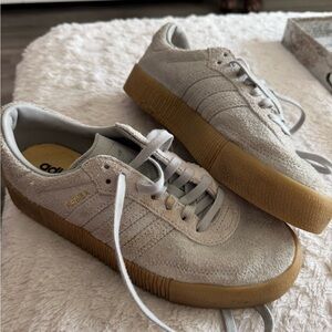 Adidas Gray Sneakers with Classic Design